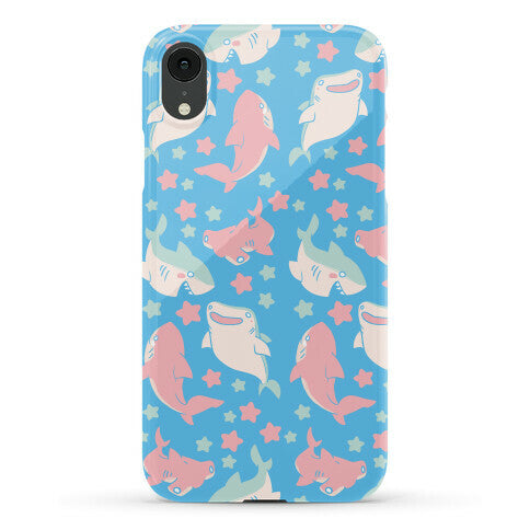 Happy Shark Pattern Phone Case